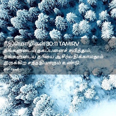 Picture 02 - நீதிமொழிகள் 30:11 TAMIRV - தங்களுடைய - Bible Verse Picture