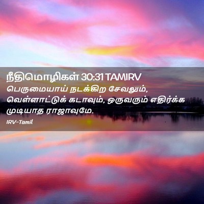 Picture 02 - நீதிமொழிகள் 30:31 TAMIRV - பெருமையாய் - Bible Verse Picture