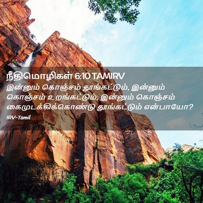 Picture 02 - நீதிமொழிகள் 6:10 TAMIRV - இன்னும் கொஞ்சம் - Bible Verse Picture