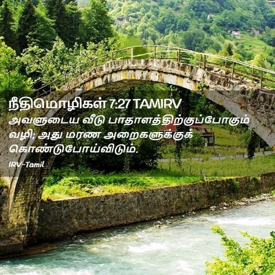 Picture 02 - நீதிமொழிகள் 7:27 TAMIRV - அவளுடைய வீடு - Bible Verse Picture