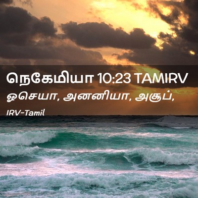 Picture 02 - நெகேமியா 10:23 TAMIRV - ஓசெயா, அனனியா, - Bible Verse Picture