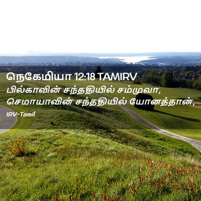 Picture 02 - நெகேமியா 12:18 TAMIRV - பில்காவின் - Bible Verse Picture