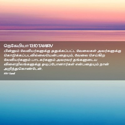 Picture 02 - நெகேமியா 13:10 TAMIRV - பின்னும் - Bible Verse Picture
