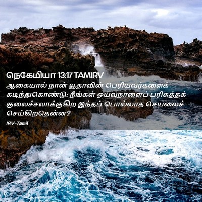Picture 02 - நெகேமியா 13:17 TAMIRV - ஆகையால் நான் - Bible Verse Picture