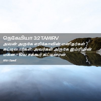 Picture 02 - நெகேமியா 3:2 TAMIRV - அவன் அருகே - Bible Verse Picture