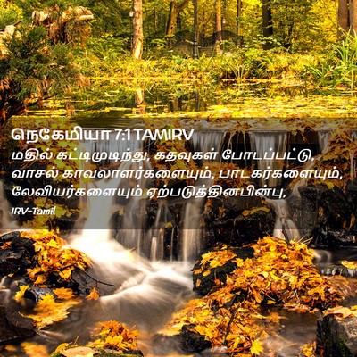Picture 02 - நெகேமியா 7:1 TAMIRV - மதில் - Bible Verse Picture