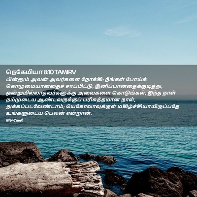 Picture 02 - நெகேமியா 8:10 TAMIRV - பின்னும் அவன் - Bible Verse Picture