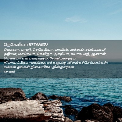 Picture 02 - நெகேமியா 8:7 TAMIRV - யெசுவா, பானி, - Bible Verse Picture