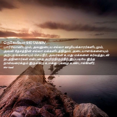 Picture 02 - நெகேமியா 9:10 TAMIRV - பார்வோனிடமும், - Bible Verse Picture
