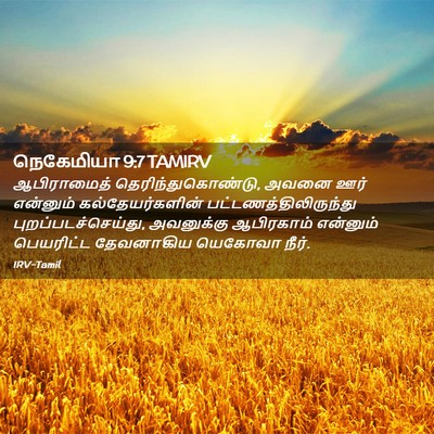 Picture 02 - நெகேமியா 9:7 TAMIRV - ஆபிராமைத் - Bible Verse Picture