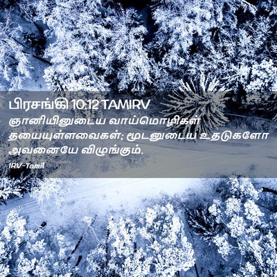 Picture 02 - பிரசங்கி 10:12 TAMIRV - ஞானியினுடைய - Bible Verse Picture