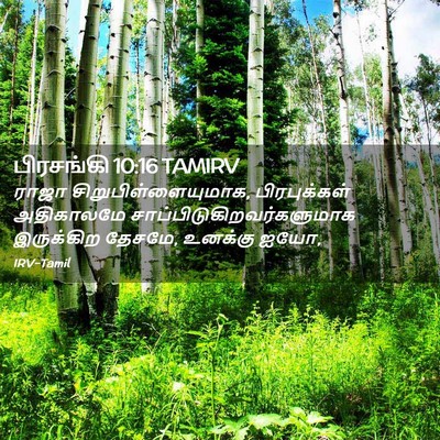 Picture 02 - பிரசங்கி 10:16 TAMIRV - ராஜா - Bible Verse Picture