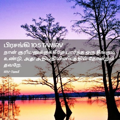 Picture 02 - பிரசங்கி 10:5 TAMIRV - நான் - Bible Verse Picture