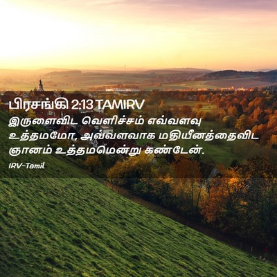 Picture 02 - பிரசங்கி 2:13 TAMIRV - இருளைவிட - Bible Verse Picture