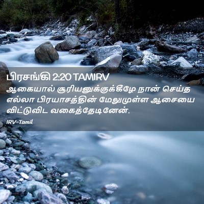 Picture 02 - பிரசங்கி 2:20 TAMIRV - ஆகையால் - Bible Verse Picture