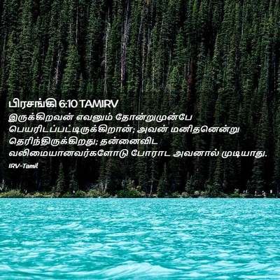 Picture 02 - பிரசங்கி 6:10 TAMIRV - இருக்கிறவன் - Bible Verse Picture