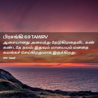 Picture 02 - பிரசங்கி 6:9 TAMIRV - ஆசையானது அலைந்து - Bible Verse Picture
