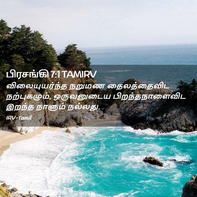 Picture 02 - பிரசங்கி 7:1 TAMIRV - விலையுயர்ந்த - Bible Verse Picture