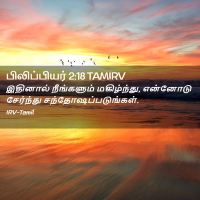 Picture 02 - பிலிப்பியர் 2:18 TAMIRV - இதினால் நீங்களும் - Bible Verse Picture