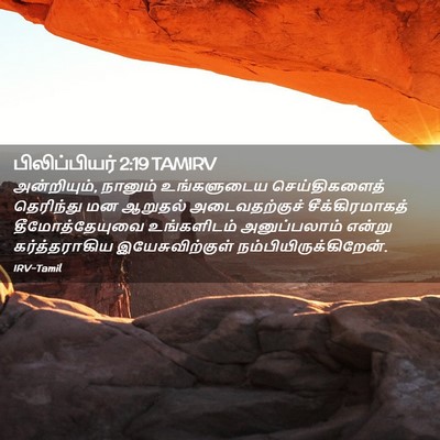 Picture 02 - பிலிப்பியர் 2:19 TAMIRV - அன்றியும், நானும் - Bible Verse Picture