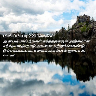 Picture 02 - பிலிப்பியர் 2:29 TAMIRV - ஆனபடியால் நீங்கள் - Bible Verse Picture