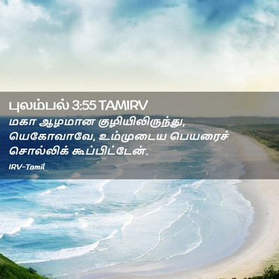 Picture 02 - புலம்பல் 3:55 TAMIRV - மகா ஆழமான - Bible Verse Picture
