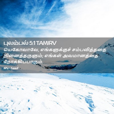 Picture 02 - புலம்பல் 5:1 TAMIRV - யெகோவாவே, - Bible Verse Picture