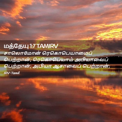 Picture 02 - மத்தேயு 1:7 TAMIRV - சாலொமோன் - Bible Verse Picture