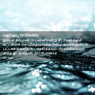 Picture 02 - மத்தேயு 11:1 TAMIRV - இயேசு தம்முடைய - Bible Verse Picture
