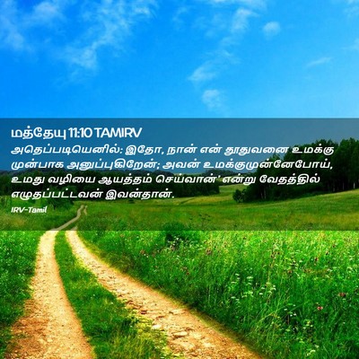 Picture 02 - மத்தேயு 11:10 TAMIRV - அதெப்படியெனில்: - Bible Verse Picture