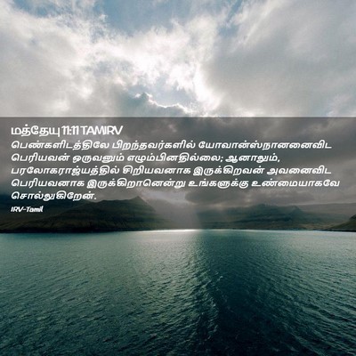 Picture 02 - மத்தேயு 11:11 TAMIRV - பெண்களிடத்திலே - Bible Verse Picture