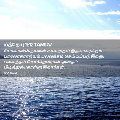 Picture 02 - மத்தேயு 11:12 TAMIRV - யோவான்ஸ்நானன் - Bible Verse Picture