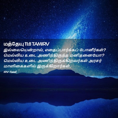 Picture 02 - மத்தேயு 11:8 TAMIRV - இல்லையென்றால், - Bible Verse Picture