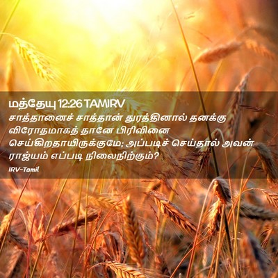 Picture 02 - மத்தேயு 12:26 TAMIRV - சாத்தானைச் - Bible Verse Picture