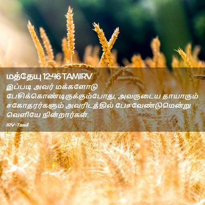 Picture 02 - மத்தேயு 12:46 TAMIRV - இப்படி அவர் - Bible Verse Picture