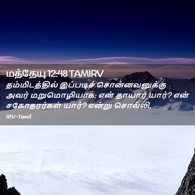 Picture 02 - மத்தேயு 12:48 TAMIRV - தம்மிடத்தில் - Bible Verse Picture