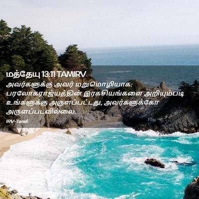 Picture 02 - மத்தேயு 13:11 TAMIRV - அவர்களுக்கு அவர் - Bible Verse Picture