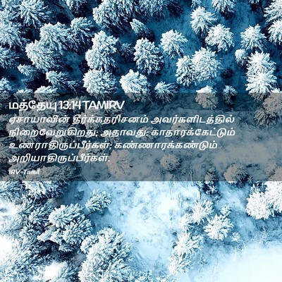 Picture 02 - மத்தேயு 13:14 TAMIRV - ஏசாயாவின் - Bible Verse Picture