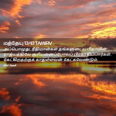 Picture 02 - மத்தேயு 13:43 TAMIRV - அப்பொழுது, - Bible Verse Picture