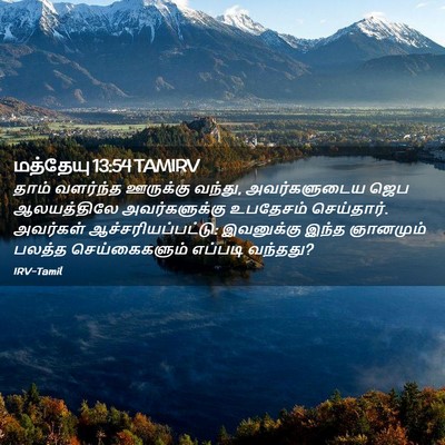 Picture 02 - மத்தேயு 13:54 TAMIRV - தாம் வளர்ந்த - Bible Verse Picture