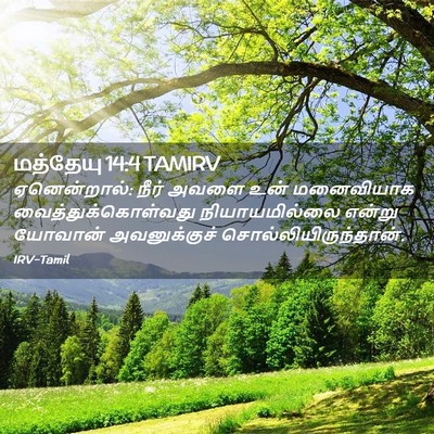 Picture 02 - மத்தேயு 14:4 TAMIRV - ஏனென்றால்: நீர் - Bible Verse Picture
