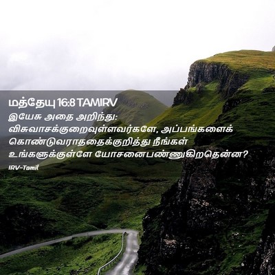 Picture 02 - மத்தேயு 16:8 TAMIRV - இயேசு அதை அறிந்து: - Bible Verse Picture