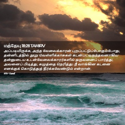 Picture 02 - மத்தேயு 18:28 TAMIRV - அப்படியிருக்க, - Bible Verse Picture