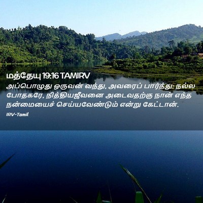 Picture 02 - மத்தேயு 19:16 TAMIRV - அப்பொழுது ஒருவன் - Bible Verse Picture