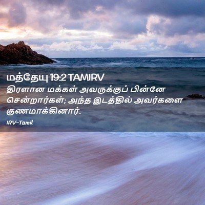 Picture 02 - மத்தேயு 19:2 TAMIRV - திரளான மக்கள் - Bible Verse Picture