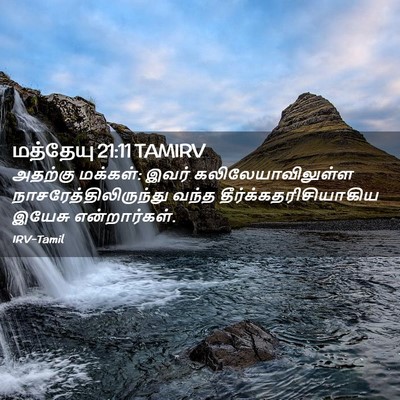 Picture 02 - மத்தேயு 21:11 TAMIRV - அதற்கு மக்கள்: - Bible Verse Picture