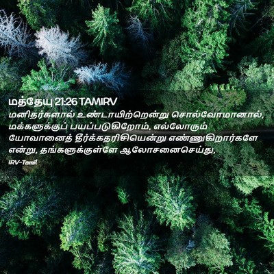 Picture 02 - மத்தேயு 21:26 TAMIRV - மனிதர்களால் - Bible Verse Picture
