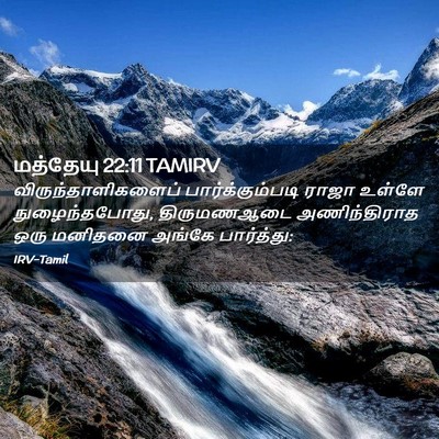 Picture 02 - மத்தேயு 22:11 TAMIRV - விருந்தாளிகளைப் - Bible Verse Picture