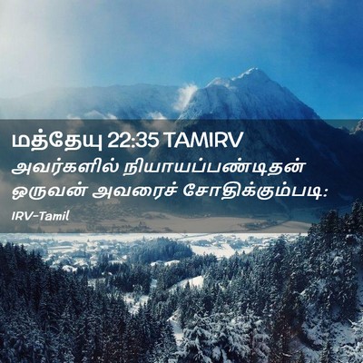 Picture 02 - மத்தேயு 22:35 TAMIRV - அவர்களில் - Bible Verse Picture