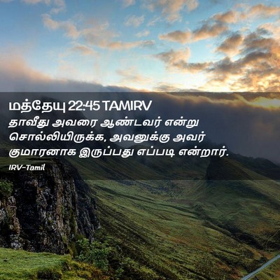 Picture 02 - மத்தேயு 22:45 TAMIRV - தாவீது அவரை - Bible Verse Picture